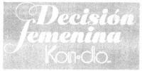 DECISIÓN FEMENINA KON-DO