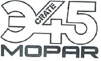 345 CRATE MOPAR;(Y DISEÑO)