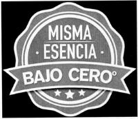 MISMA ESENCIA BAJO CERO