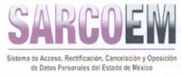 SARCOEM SISTEMA DE ACCESO; RECTIFICACIÓN; CANCELACIÓN Y OPOSICIÓN DE DATOS PERSONALES DEL ESTADO DE MÉXICO