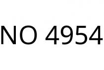 NO 4954