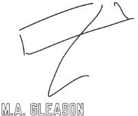 M.A. GLEASON