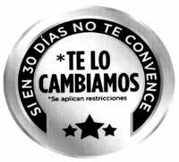 SI EN 30 DIAS NO TE CONVENCE TE LO CAMBIAMOS