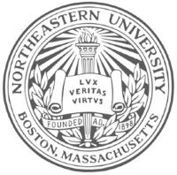 NORTHEASTERN UNIVERSITY BOSTON; MASSACHUSETTS LVX VERITAS VIRTVS FOUNDED AD 1898
