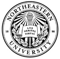NORTHEASTERN UNIVERSITY LVX VERITAS VIRTVS 18 98