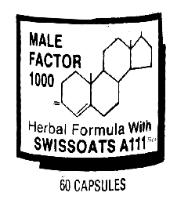 MALE FACTOR 1000 SWISSOATS A111