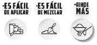 ES FÁCIL DE APLICAR ES FÁCIL DE MEZCLAR RINDE MÁS