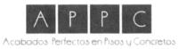 APPC ACABADOS PERFECTOS EN PISOS Y CONCRETOS