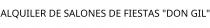 ALQUILER DE SALONES DE FIESTAS 