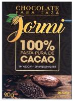 CHOCOLATE PARA TAZA JORMI 100% PASTA PURA DE CACAO