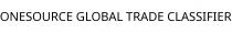 ONESOURCE GLOBAL TRADE CLASSIFIER