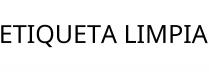ETIQUETA LIMPIA