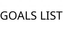 GOALS LIST