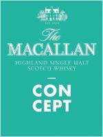 EST. 1824 THE MACALLAN HIGHLAND SINGLE MALT SCOTCH WHISKY CONCEPT