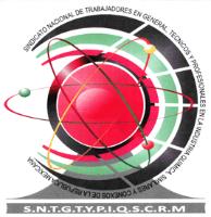 SINDICATO NACIONAL DE TRABAJADORES EN GENERAL TÉCNICOS Y PROFESIONALES EN LA INDUSTRIA QUÍMICA SIMILARES Y CONEXOS DE LA REPÚBLICA MEXICANA S.N.T. G.T.Y. P.I. Q.S.C.R.M.