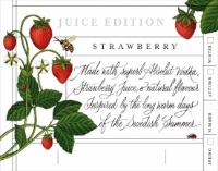 JUICE EDITION STRAWBERRY MADE WITH SUPERB ABSOLUT VODKA; STRABERRY JUICE OF NATURAL FLAVOUR. INSPIRED BY THE LONG WARN DAYS OF THE SWEDISH SUMMER SPRING SUMMER AUTUMN WINTER