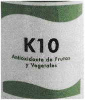 K10 ANTIOXIDANTE DE FRUTAS Y VEGETALES