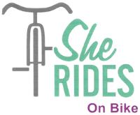SHE RIDES ON BIKE
