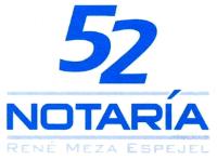 52 NOTARÍA RENÉ MEZA ESPEJEL