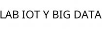 LAB IOT Y BIG DATA