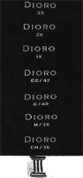 DIORO 3X DIORO 2X DIORO 1X DIORO EG/42 DIORO G/40 DIORO M/38 DIORO CH/36