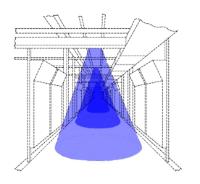 IMAGEN COMERCIAL DE ILUMINACIÓN EN TONOS AZULES