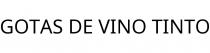 GOTAS DE VINO TINTO