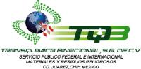 TQB; TRANSQUIMICA BINACIONAL; S.A. DE C.V.; SERVICIO PUBLICO FEDERAL E INTERNACIONAL MATERIALES PELIGROSOS