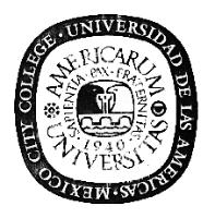 UNIVERSIDAD DE LAS AMERICAS MEXICO CITY COLLEGE AMERICARUM -UNIVERSITAS-SAPIENTIA-PAX-FRATERNITAS 1940