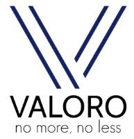 V VALORO NO MORE; NO LESS