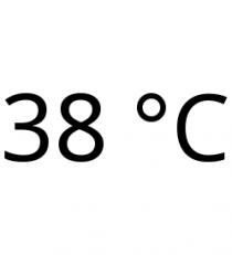 38 °C