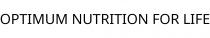 OPTIMUM NUTRITION FOR LIFE