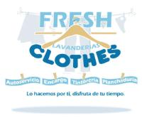 FRESH CLOTHES LAVANDERIAS; LO HACEMOS POR TI; DISFRUTA DE TU TIEMPO.