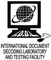 I.D.D.L. INTERNATIONAL DOCUMENT DECODING LABORATORY AND TESTING FACILITY
