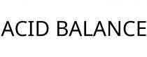 ACID BALANCE