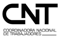 CNT COORDINADORA NACIONAL DE TRABAJADORES