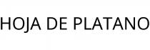 HOJA DE PLATANO