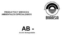 PODUCTOS Y SERVICIOS AMBIENTALES ESPECIALIZADOS; BIOSISTEMAS INTEGRALES DE AMERICA Y ASOCIADOS. BIAASA; AB- ; ACCION BIODEGRADABLE Y DISENO