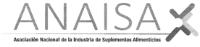 ANAISA ASOCIACIÓN NACIONAL DE LA INDUSTRIA DE SUPLEMENTOS ALIMENTICIOS