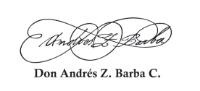 DON ANDRÉS Z. BARBA C.