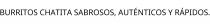 BURRITOS CHATITA SABROSOS; AUTÉNTICOS Y RÁPIDOS.