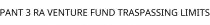 PANT 3 RA VENTURE FUND TRASPASSING LIMITS