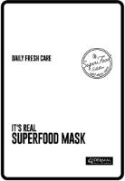 DAILY FRESH CARE SUPER FOOD SOLUTION SELF SKIN CARE IT'S REAL SUPERFOOD MASK DERMAL MAKE A DIFFERENCE