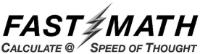 FAST MATH CALCULATE @ SPEED OF THOUGHT