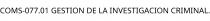 COMS-077.01 GESTION DE LA INVESTIGACION CRIMINAL.