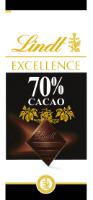 LINDT EXCELLENCE 70% CACAO LINDT LINDT & SPRÜNGLI MAITRE CHOCOLATIER SUISSE DEPUIS 1845