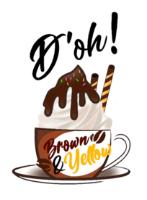 D'OH! BROWN & YELLOW.