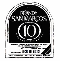 BRANDY SAN MARCOS 10 ESTRELLAS