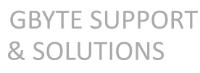 GBYTE SUPPORT & SOLUTIONS