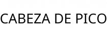 CABEZA DE PICO